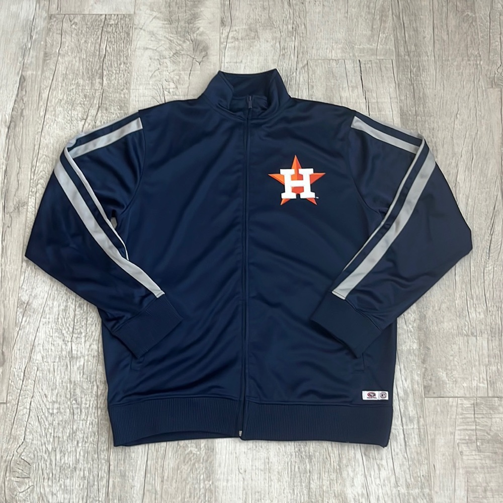 Genuine Merchandise MLB Jacket Zip Up Houston Astros True Fan Blue Navy Size: L